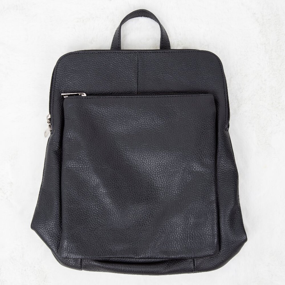 NEW Italian Leather Convertible Backpack Crossbody Bag Unisex